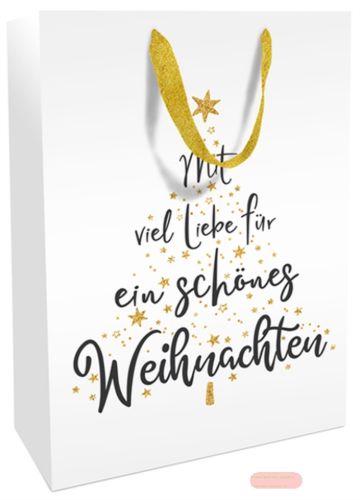 Bild von Geschenktasche matt, 26x36x13cm, Mit Euch - VE 8