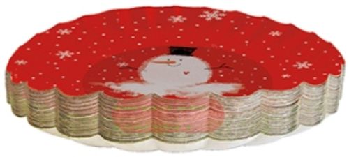 Bild von Weihnachtsteller, Karton beschichtet &  bedruckt, rund 26cm, ass.- VE 25