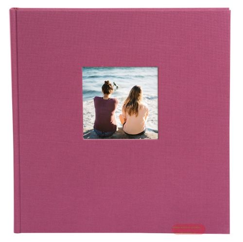 Bild von Aktions-Fotoalben 30x31cm, 60 S.weiss, p.p., Leinen, Bella Vista fuchsia - VE 2