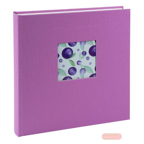 Bild von Aktions-Fotoalben 30x31cm, 60 S.weiss, p.p., Leinen, Bella Vista lavender - VE 2