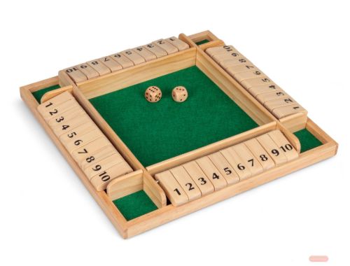 Bild von 4 PLAYER SHUT THE BOX, Holzspiel, ca.29cm, in Box - VE 3
