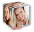Bild von Acryl-Fotowürfel Acrylic Cube, ca. 6 x 8,5x8,5cm, Box, Display, ZEP-10016, 8151 - VE 6