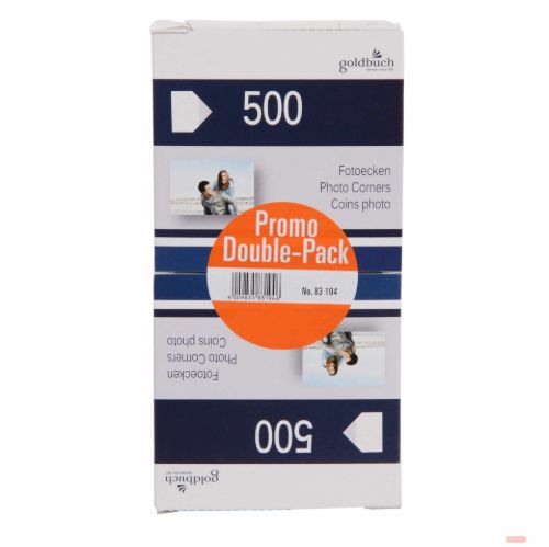 Bild von Aktion Doppelpack Fotoecken, 500 Stück  pro Box - VE 80