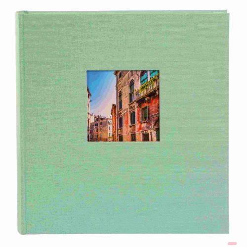 Bild von Aktions-Fotoalben 100 S.weiss, 30x31cm, p.p., Leinen, Bella Vista aqua