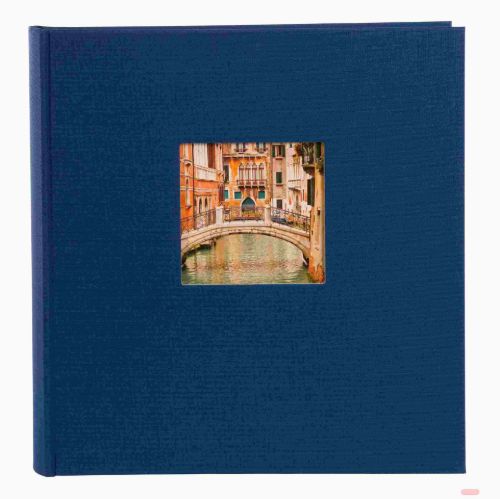 Bild von Aktions-Fotoalben 100 S.weiss, 30x31cm, p.p., Leinen, Bella Vista blau