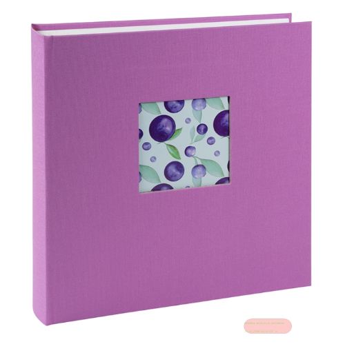 Bild von Aktions-Fotoalben 100 S.weiss, 30x31cm, p.p., Leinen, Bella Vista lavender