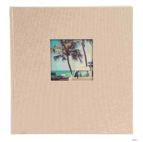 Bild von Aktions-Fotoalben 100 S.weiss, 30x31cm, p.p., Leinen, Bella Vista sandgrau