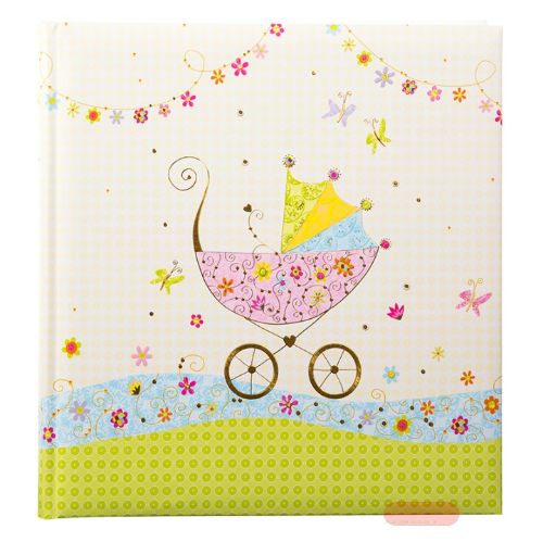 Bild von Babyalbum Little Star 60 S.weiss, 4 S.illustriert Text italienisch/testo italiano, 30x31cm