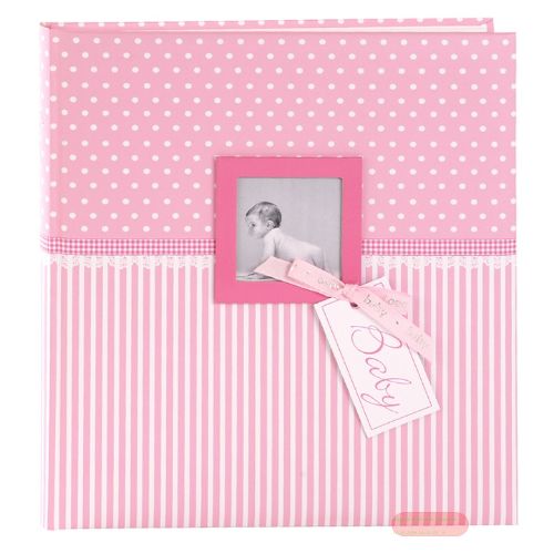 Bild von Babyalbum Sweatheart, 60 S.w., 4 S.illustriert in ITALIENISCH, 30x31cm, rosa