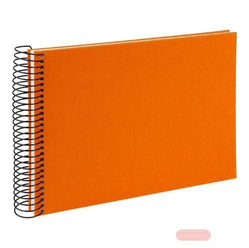 Bild von Aktions-Spiralalben, 24x17cm, 40 S.weiss, Leinen uni, B.Vista sun orange - VE 2