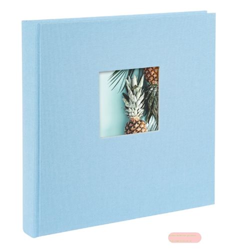 Bild von Aktions-Fotoalben 60 S.weiss, 25x25cm, p.-partout, Leinen, Bella Vista himmelblau - VE 2