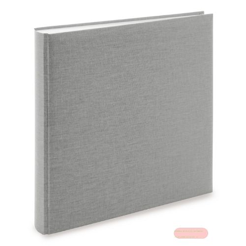 Bild von Aktions-Fotoalben 60 S.weiss, 30x31cm, Summertime Leinen, grau - VE 2