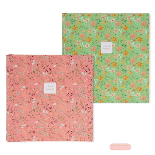 Bild von Aktions-Fotoalben Jumbo gebunden 100 S.weiss, 30x31cm, 2-fach ass., Floral Whisper - VE 12