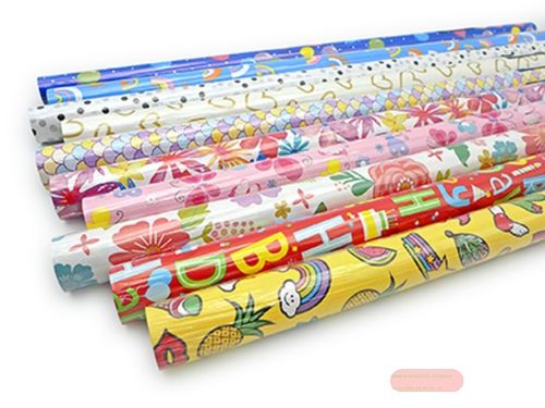 Bild von Aktions-Geschenkpapier Rollen 2m x 70cm, Motive gemischt, Sortierung Funny - VE 60