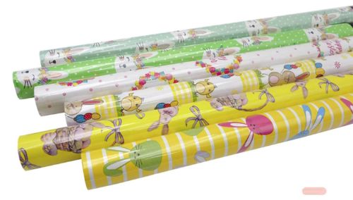 Bild von Aktions-Geschenkpapier Rollen 2m x 70cm, Motive gemischt, Sortierung Ostern - VE 60
