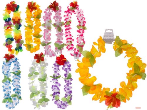 Bild von Aloha-Kranz, ca.45cm, mehrfach gemischt, auf Headercard - VE 48