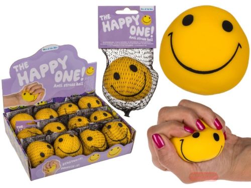Bild von Antistress Soft Squeeze Ball Smiley  D: 60mm, im Display - VE 12