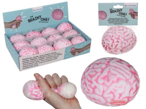 Bild von Antistress Squeeze Gehirn, ca.8cm, im Netz, Display - VE 12