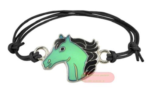 Bild von Armbänder mit Blue Magic Pferd-Anhänger, auf Headerkarte - VE 8
