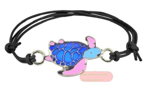 Bild von Armbänder mit Blue Magic Schildkröte-Anhänger, auf Headerkarte - VE 8
