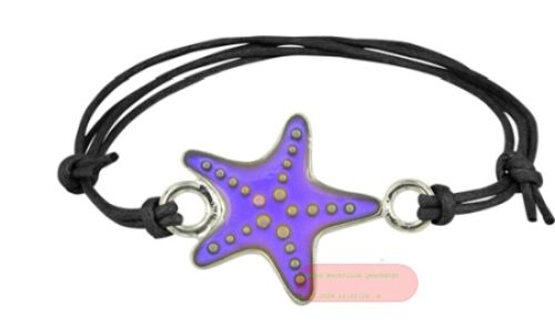 Bild von Armbänder mit Blue Magic Seestern-Anhänger, auf Headerkarte - VE 8