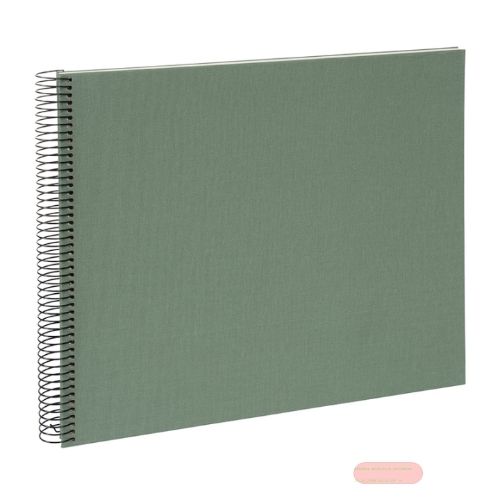 Bild von Aktions-Spiralalben 35x30cm, 40 S.weiss, Leinen, Bella Vista artichoke - VE 2