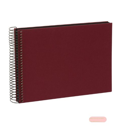 Bild von Aktions-Spiralalben, 24x17cm, 40 S.schwarz, Leinen, B.Vista bordeaux - VE 2