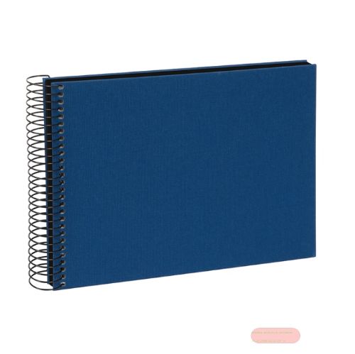 Bild von Aktions-Spiralalben, 24x17cm, 40 S.schwarz, Leinen, B.Vista dunkelblau - VE 2