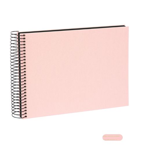 Bild von Aktions-Spiralalben, 24x17cm, 40 S.schwarz, Leinen, B.Vista rosé - VE 2