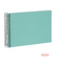 Bild von Aktions-Spiralalben, 24x17cm, 40 S.weiss, Leinen uni, B.Vista aqua - VE 2