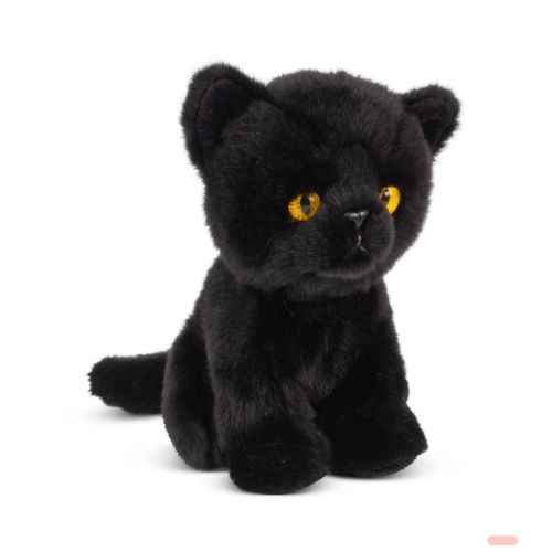 Bild von ANIMIGOS WORLD OF NATURE BLACK CAT, Katze schwarz, 18cm - VE 3