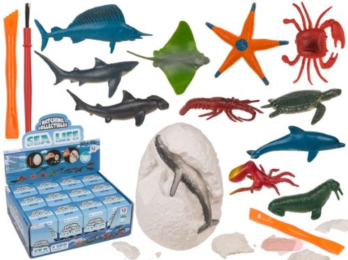 Bild von Ausgrabungsset Figuren Meereswelt, ca.7x5cm, Einzelverpackung, Display - VE 12