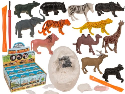 Bild von Ausgrabungsset Figuren Wildtiere, ca.7x5cm, Einzelverpackung, Display - VE 12