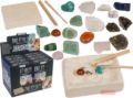 Bild von Ausgrabungsset mit 5 Edelsteinen, ca.3x12,5cm, Einzelverpackung, Display - VE 8