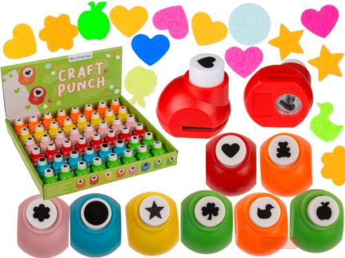 Bild von Ausstanzer Creative aus Kunststoff, ca.3cm, 8-fach ass. im Display - VE 48