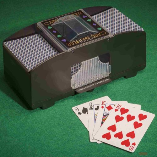 Bild von AUTOMATIC CARD SHUFFLE,Spielkartenmischgerät, ca.21cm,Spielkarten inkl.- VE 3