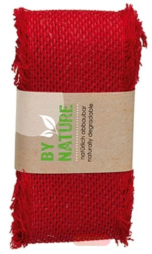 Bild von Band Baumwolle gewebt 55mm x 2m, Strängchen rot - VE 10