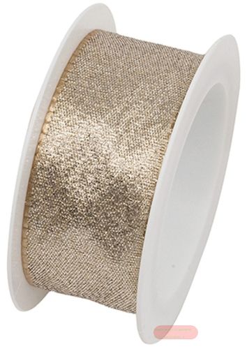 Bild von Band gewebt 25mm x 2m, Society gold - VE 6
