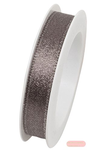 Bild von Band gewebt mit Glitzereffekt, 10mm x 3m, Brilliant anthrazit - VE 6