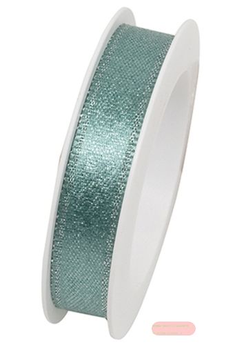 Bild von Band gewebt mit Glitzereffekt, 10mm x 3m, Brilliant mint - VE 6