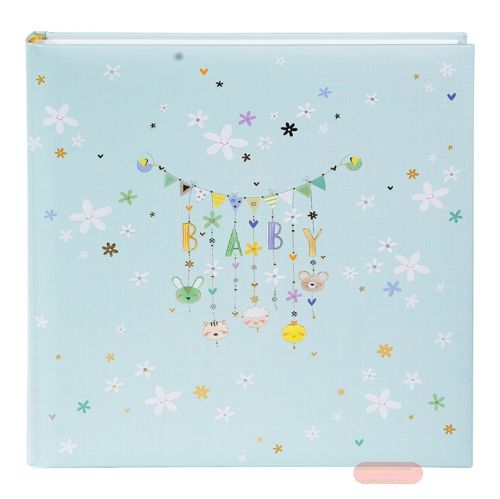 Bild von Babyalbum 4 S.illustriert & 6 farb. illu.Blättern, 60 S.weiss, 30x31cm, Lullaby Line Boy