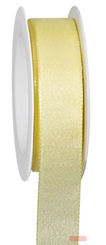 Bild von Band gewebt mit Glitzereffekt, 25mm x 2m, Irisee gelb - VE 6