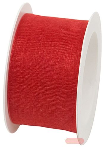Bild von Band Organza 40mm x 3m, rot - VE 6