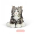 Bild von ANIMIGOS WORLD OF NATURE GREY FLUFFY CAT, Katze Fluffy, 35cm - VE 3
