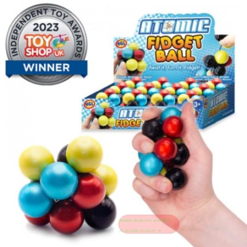 Bild von ATOMIC FIDGET BALL, Fingerspiel mehrfarbig gemischt, Display - VE 12