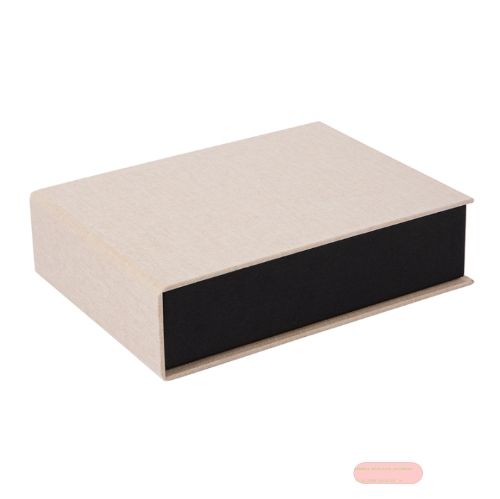 Bild von Aufbewahrungsbox 24x17,5x6cm, Leinen, Summertime beige