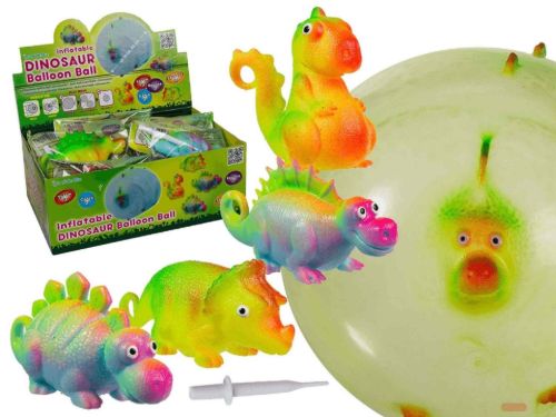 Bild von Aufblasbarer Ballon-Ball Dinosaurier bis ca.30cm, 4 x ass. im Display - VE 12