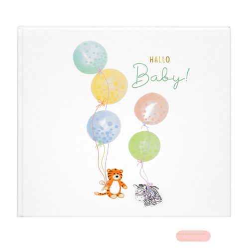 Bild von Babytagebuch mit 100 Seiten illustriert, 24,5x22,5cm, Hoch hinaus!