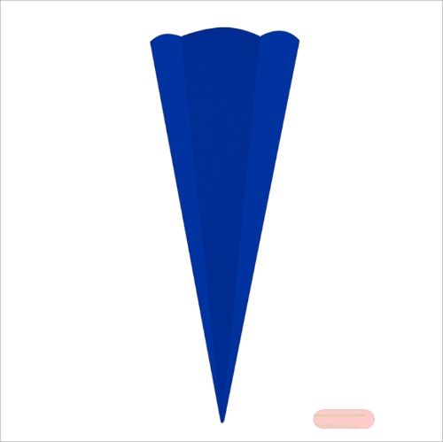 Bild von Bastelschultüte aus bedrucktem Chromokarton, 68cm, 6 eckig, blau - VE 5