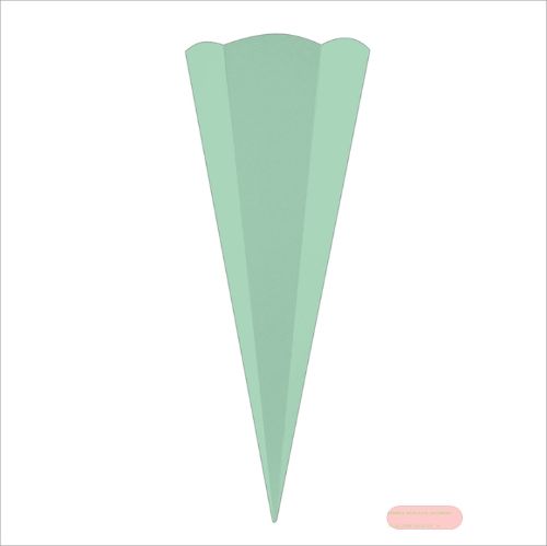 Bild von Bastelschultüte aus bedrucktem Chromokarton, 68cm, 6 eckig, mint - VE 5